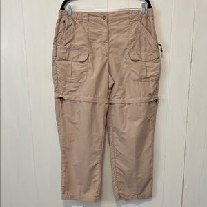 L.L. Bean Tan Cargo Pants Convertible Outdoor Wear